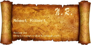 Német Róbert névjegykártya