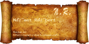 Német Róbert névjegykártya